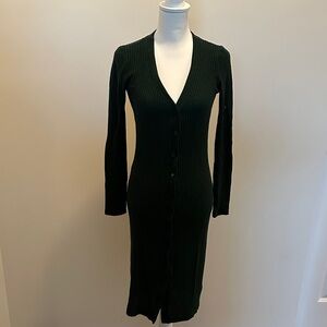 Beyond Yoga Dark Green Long Sleeve Dress